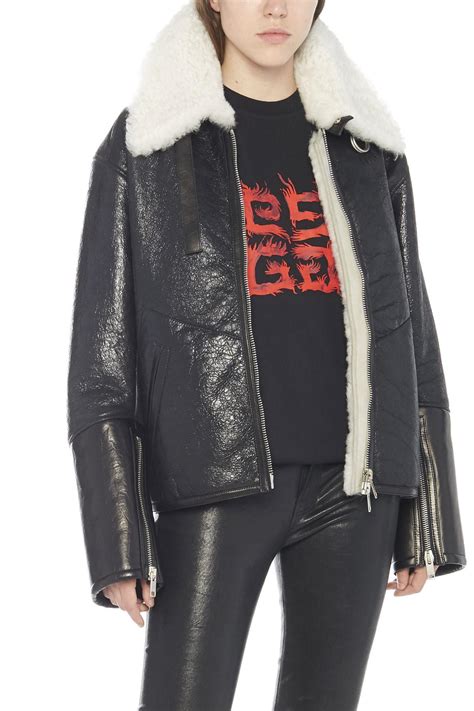 givenchy shearling coat|givenchy coats for women.